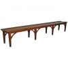 Long Painted Wooden Bench