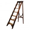 Pinewood Folding Library Ladder