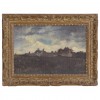 Oil on Canvas, "Estate Among Dunes", Michel Eudes DE L'HAY (1849-1900)