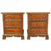 Pair of 3-Drawer Commodes