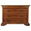 Light Walnut 4-Drawer Commode 