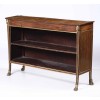 Light Walnut and Giltwood Open Libreria