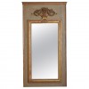 Painted and Carved Giltwood Mirror