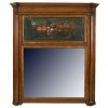 Large Walnut Trumeau Mirror