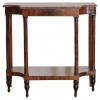 Mahogany, Ebonized, and Marble-Top Console Table