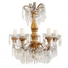 Carved Giltwood & Iron 5-Light Chandelier
