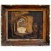 Oil on Canvas, Ruined Street