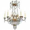 Gilt Metal 6-Light Chandelier