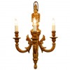4-Light Carved Giltwood Chandelier