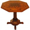 Elmwood and Inlaid Tilt Top Center or Games Table