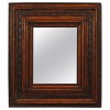 Guilloche Stained Pinewood Mirror