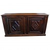 Carved Walnut 2-Door Credenza