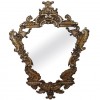 Large Silvered Brass Mirror