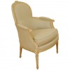 Giltwood and Painted Bergere