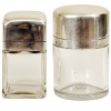 Pair of Glass and Sterling Silver Vanity Receptacles