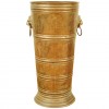 Brass on Copper Umbrella Stand
