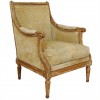Giltwood and Upholstered Bergere