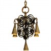 Painted and Wrought Iron 5-Light Chandelier