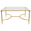 Brass and Glass Coffee Table