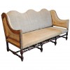 Walnut and Upholstered Canapé