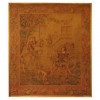 Pair of Large Signed Painted Canvas Wall Panels in Giltwood Frames