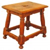 Carved Walnut Milking Stool 