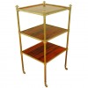 Brass and Rosewood Etagere
