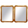 Pair of Ferrara Incised Giltwood Mirrors