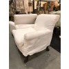 Pair of Upholstered Armchairs with Claw Feet