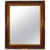 Carved and Veneered Walnut and Giltwood Frame/Mirror