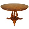 Walnut Veneered & Shaped Maple Center Table 