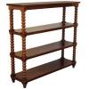 Turned Walnut Etagere