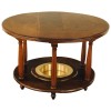 Walnut and Brass Brazier Table