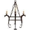 Wrought Iron 6-Light Chandelier