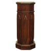 Walnut Octagonal Pedestal
