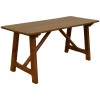 Glazed Pinewood Trestle Table