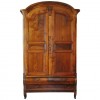 Walnut Two-Door, Three-Drawer Armoire