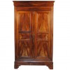 Beautifully Figured Solid Walnut 2-Door, 4-Drawer Armoire