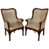 Pair of Walnut Bergeres 