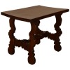 Walnut Trestle Side Table 