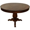 Walnut and Walnut Veneer Center Table