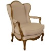 Carved Giltwood and Upholstered Bergere