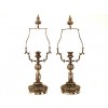 Pair of Silver Plated Table Lamps