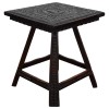 Carved and Ebonized Side Table