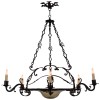 Wrought Iron 7-Light Chandelier