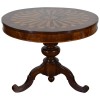 Walnut and Fruitwood Inlaid Center Table