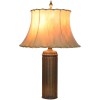 Patinated Brass Canister Mounted as a Table Lamp
