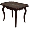 Oak and Leather Decorated Table