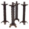 Set of 4 Wrought Iron Candlesticks 