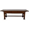 Walnut & Band Inlaid Rectangular 3-Drawer Table